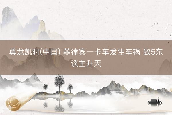 尊龙凯时(中国) 菲律宾一卡车发生车祸 致5东谈主升天
