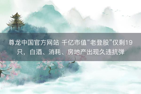 尊龙中国官方网站 千亿市值“老登股”仅剩19只,白酒、消耗、房地产出现久违抗弹